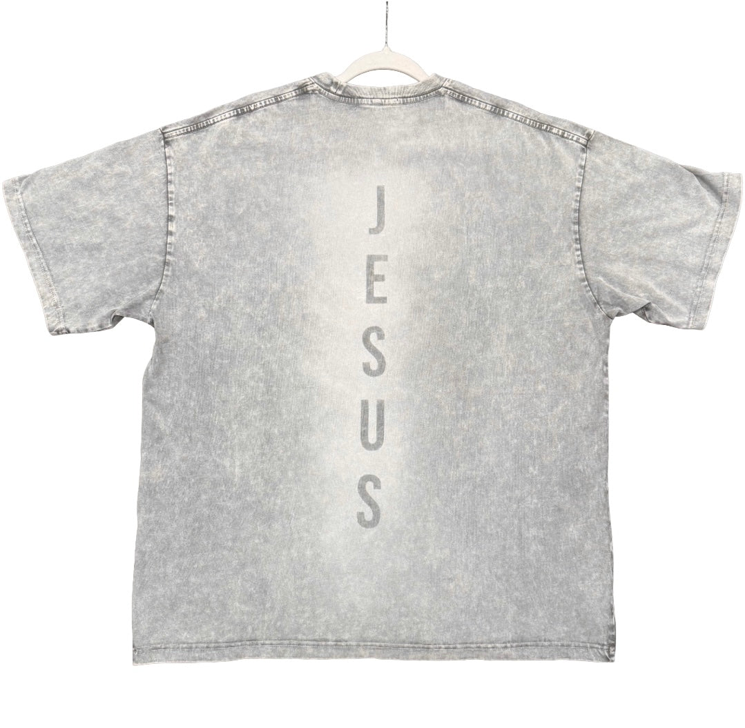 GRAY JESUS TEE